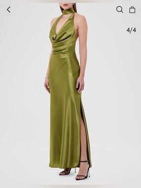 NWT NICHOLAS Leaf Green gown